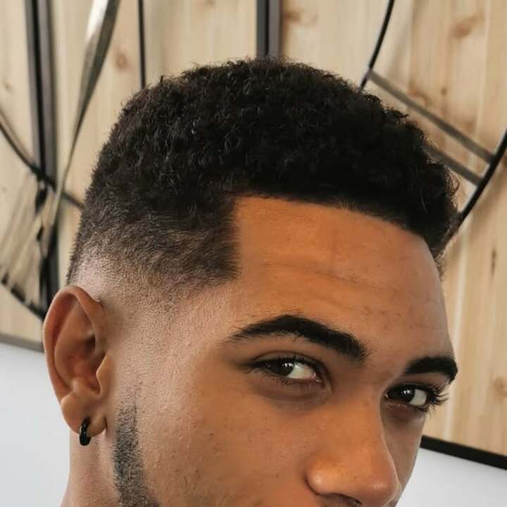 Corte caracóis com degradê
